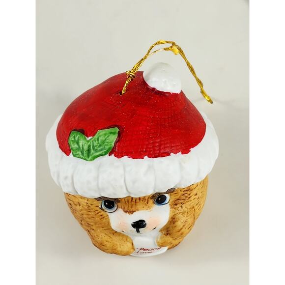 Jasco Christmas Bell Chimer Tree Ornament 2 1/2" Little Something 70s Santa Hat - Picture 2 of 14